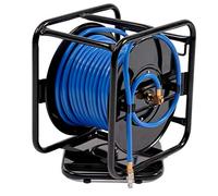 Varan Motors var-AHR-01 - Tambor de manguera (acero, 30 m, 12 bar, giratorio 360°)