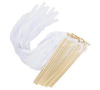 Varas Streamers De Boda Con Campanas, Barras De Boda De Cinta, Accesorio De Streamers De Varitas, Juego De 50 Paquetes, Atmósfera Festiva, 30x60cm, Para La Fiesta De Celebración