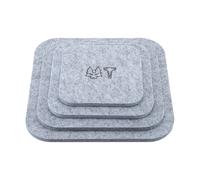 Vargen & Thor Set de 4 salvamanteles ULT Gris ceniza