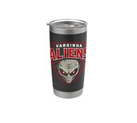 Varginha Aliens Retro UFO Encuentro Brasil Extraterrestre Vaso térmico de acero inoxidable de doble pared