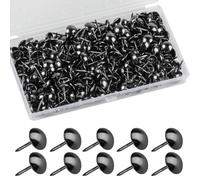 VARHHUXHA 320 Tacs Tapicería Negro, Uñas Decorativas, 11x17mm