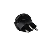 kabelmeister Adaptador de alimentación Suiza enchufe de alimentación con ayuda de embutir en el enchufe conectado a tierra, negro