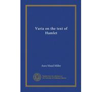 Varia on the text of Hamlet
