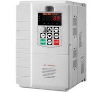 VEVOR Variador de Frecuencia 7,5 kW, Convertidor de Frecuencia 10 HP 34 A 0-400 Hz VFD con Entrada Monofásica, Salida Trifásica, Control de Velocidad, Enfriamiento Rápido, para Motores de Máquinas