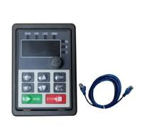 Variador de Frecuencia, Controlador de velocidad trifásico for variador de frecuencia, 220 V, 380 V, 0,75/1,5/2,2/4/5,5 kW, inversor de motor VFD.(Panel and cable)