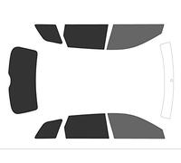 Varianza de coche de colores para películas Kit para coche, Delantero Negro 20 - Atrás Negro 05