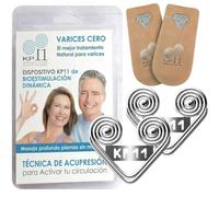 VARICES CERO Dispositivo KP11 | Masaje de Acupresión | Piernas Cansadas | Mala Circulación | Hinchazón Pesadez Molestias | Mejora varices arañas vasculares | Dolor Muscular | Uso Diario y cómodo