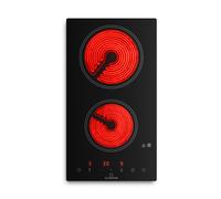 VariCook 30cm Placa Vitrocerámica 2 Fuegos Negro