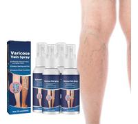 Varicose Vein Soothing Spray,Professional Spider Vein Healing Spray,Smooth & Tighten Skin,Improves Blood Circulation,Non-Greasy Formula for Legs,30ml (4)