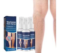 Varicose Vein Soothing Spray,Professional Spider Vein Healing Spray,Smooth & Tighten Skin,Improves Blood Circulation,Non-Greasy Formula for Legs,30ml (3)