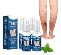 Varicose Veins Spray for Legs,Natural Soothing Spray Deep Moisturizing & Brighten Tired-Looking Skin,Promote Blood Circulation, Portable for Daily Use,30ml (4)