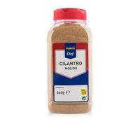 Variedad de Especias y Hierbas Makro Chef: Cilantro, Hierbabuena, Hinojo, Orégano, Piñones y Regaliz en Diferentes Formatos - Ideal para Cocina Profesional y Hogar (1 BOTE, Cilantro Molido 360g)