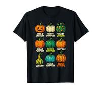 Variedades de Calabaza Tipos de Cosecha de otoño Halloween Camiseta