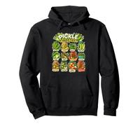 Variedades de encurtidos Eneldo Pan Mantequilla Caliente Kimchi Foodie Sudadera con Capucha