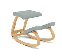 Varier Variable Balans Silla ergonómica madera marrón/verde claro movimiento postura oficina hogar oficina aprendizaje 10 años garantía de calidad