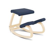 Varier Variable Balans Silla Ergonomica Madera Natural/Azul Movimiento Natural Postura Oficina Estudio Hogar 10 Anos Garantia Calidad