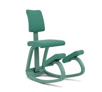 Varier Variable Plus Silla Ergonómica de Rodillas con Respaldo Monocromo Grotto - Silla de Oficina con Diseño Escandinavo, Postura Activa y Comodidad - Garantía de 10 Años