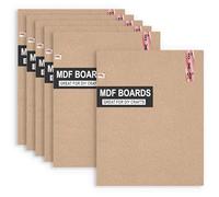 Variety Canvas 6 tableros de MDF de tamaño A4 para arte y manualidades, hojas de MDF de madera para trabajos artesanales, recortes de MDF de bricolaje (tablero de MDF de 8 x 10)