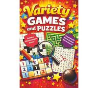 Variety Games & Puzzles - Minesweeper, Sudoku, Word Search, Crosswords, and Mazes: Easy-to-Read Puzzles | 6x9 inches | Lots of puzzles! Ideal for rides, traveling, or as a gift or stocking stuffer