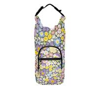 Variety Spring Garden Flower Bolsa de almacenamiento portátil para botella de agua para ciclismo, senderismo, botella de agua, mochila, se adapta a botellas de 20 onzas, 24 onzas, 32 onzas, 40 onzas