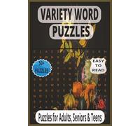 Variety Word Puzzles for Kids: Giants, Greatness, Massive Creatures & More | Easy Large Print, 55 Puzzles - Perfect Gift for Vacations, Holidays & Relaxation