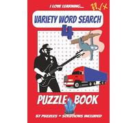Variety Word Search 4 Puzzle Book: Easy to Read Print About Various Topics | 6 x 9 inches | 117 pages | 57 Puzzles | Solutions Included