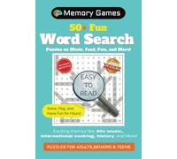 Variety Word Search Puzzle Book: Word Searches with Easy-to-Read Print about Music, Food, Sports, and More | 6x9 inches, 110 Pages | 50+ Puzzles Gift for Adults, Teens & Seniors