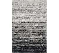 VARIKASHOM Alfombra lavable para decoración de salón, dormitorio, comedor, cocina, moderno patrón geométrico abstracto, negro, blanco, gris, amarillo, beige, 150 x 180 cm