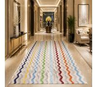VARIKASHOM Alfombras para sala de estar, dormitorio grande, comedor, decoración del hogar, alfombra moderna geométrica colorida, 180 x 240 cm