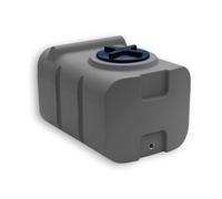 Varile Depósito de Agua Potable de 100 l, sin bisfenol A, Rosca de latón integrada de 3/4", Apto para Alimentos (Gris)