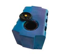 Varile 130L Depósito de agua potable | Resistente al transporte | Apto para alimentos | Para barco - autocaravana - remolque (Azul)