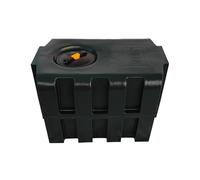 Varile 130L Depósito de agua potable | Resistente al transporte | Apto para alimentos | Para barco - autocaravana - remolque (Negro)