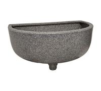 Varile Boquilla de plástico multifuncional en aspecto de granito/piedra con conexión combinada para jardín, camping y autocaravanas, incluye colador de pelo, accesorios y diseño resistente (granito)