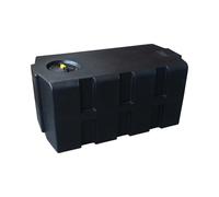 Varile Depósito de agua potable de 350 l, resistente al transporte, apto para alimentos, para barcos, caravanas, remolques (negro)