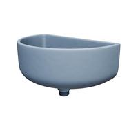 Varile Fregadero de plástico multifuncional en color gris con conexión combinada para jardín, camping y autocaravana. Incluye colador de pelo, accesorios y diseño robusto (gris)