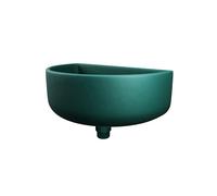 Varile Fregadero de plástico multifuncional en color verde con conexión combinada para jardín, camping y autocaravana. Incluye colador de pelo, accesorios y diseño robusto (verde)