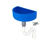 Varile Juego premium de lavabo de plástico para jardín y sótano, incluye accesorios (Azul)