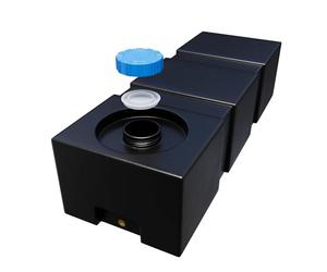 Varile tanque de agua potable NEO de 120L | Apto para transporte | Apto para alimentos | Para barco - autocaravana - remolque (Negro)