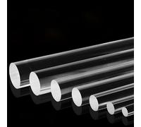 Varilla Acrílica, Varilla Acrílica Transparente, 10 Pcs Acrylic Dowel Rods, 2-5Mm Dia 500Mm Length Clear Acrylic Round Rod for DIY Crafts Party Decorations Gardening,4mm(3mm)