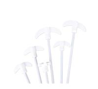 Varilla agitadora de eje agitador de PTFE Paleta agitadora de PTFE varilla paleta dispersadora mezcladora resistente a ácidos y álcalis dos cuchillas(250X85X7mm)