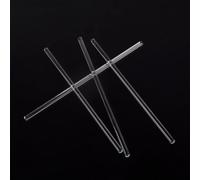 Varilla agitadora de vidrio, Varillas agitadoras de vidrio borosilicato for laboratorio química, varios tamaños, paquete 10(7x300mm)