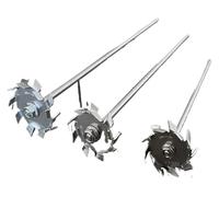 Varilla agitadora superior, 1 juego de varilla agitadora de disco de dispersión de acero inoxidable 304 de laboratorio de 3-12 cm(12cm disk with rod)