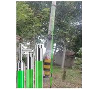 Varilla caliente empalmable, Poste de operación aislado de alto voltaje, Varilla de interruptor de fibra de vidrio de resina epoxi de alta resistencia con cabezal universal(10m - 5 section)