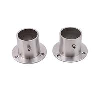 Varilla con brida de acero inoxidable para barra d Soporte de asiento con brida for barra riel colgante for armario, 19-32mm, 2 uds., acero inoxidable(32mm thick)