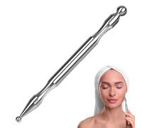 Varilla de acero inoxidable - 13 x 1 cm pluma de masaje muscular | Herramienta de belleza facial para ojos, punto de presión de pie, relajante, aspecto de cobre, duradero, portátil, 38 g