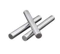 Varilla de acero redonda Paquete de 3 varillas redondas sólidas de acero inoxidable de 2 a 9 mm de diámetro y 30 cm de longitud, varios tamaños, tono plateado.(4Mm*30Cm)