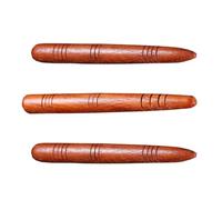 Varilla de Acupresión 3 Piezas de Madera Roja para Cuello y Yoga | Punta Cónica, Pulido Fino sin Rebabas, Tacto Suave y Redondeado, Uso en Salón de Belleza