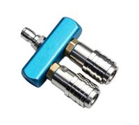 Varilla de adaptador de doble boquilla para lavadora de alta presión, diseño ajustable de dos posiciones con cabezal de bloqueo automático de 1/4 pulgadas, conexión rápida, acero inoxidable