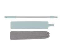 Varilla de Aluminio para Cepillo de Polvo, Plumeros para Limpieza, Mango Largo de 55 Pulgadas, Apertura Elástica Extensible, Plumero de Mano de Microfibra de Contorno Plano Largo Lavable