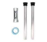 Varilla de ánodo para calentador de agua para vehículos recreativos, reemplazo de magnesio con manga, tapa plana, rosca NPT de 3/4 pulgadas para calentadores de agua Mor Flo y